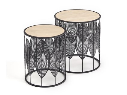 Příruční stolky Folla - černá