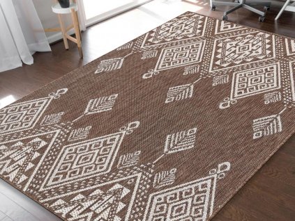 Hnědý moderní koberec Zara 13