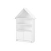 Dětský domečkový regál - bílý