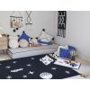 Černý koberec do dětského pokoje Space 140x200