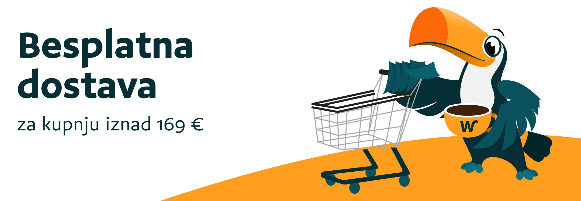 Besplatna dostava za kupnju iznad 169 €