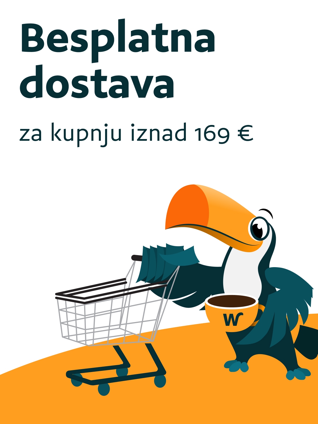 Besplatna dostava za kupnju iznad 169 €