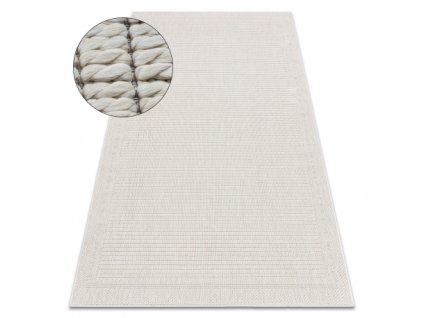 Sivo-kremasti pravokutni tepih Origi