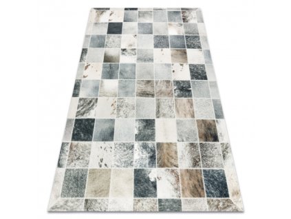 Sivo-bež tepih patchwork André