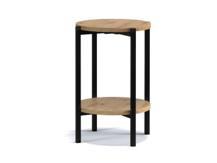 Uski konferencijski stolić s dvije ploče.