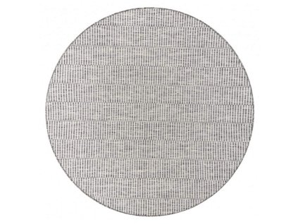 Sivi okrugli tepih Nikos.