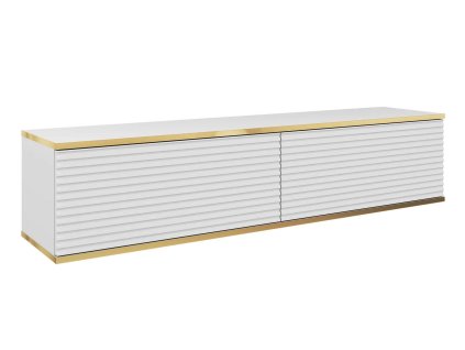 Bijeli TV ormarić Oro s ABS rubovima