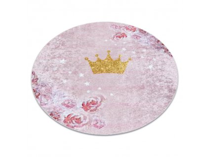 Ružičasti protuklizni tepih Korona