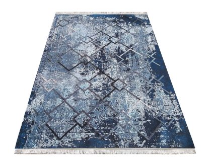 Tamno plavi tepih Atik