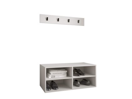 Botnik Miro s vješalicom za predsoblje - bijela