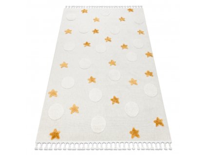 Bijelo-narančasti dječji tepih Yoyo