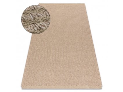 Juteni tepih bež s linijama