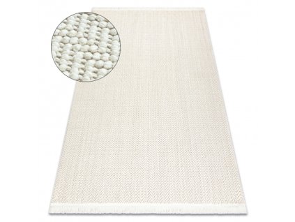 Bijeli pravokutni tepih Jodeľka