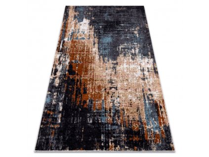 Sivo-plavi pravokutni tepih Miro