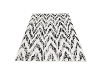 Crno-bijeli dizajnerski tepih Strapo