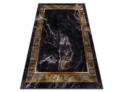 Crno-zlatni protuklizni tepih Miro