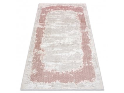 Bež-ružičasti strukturirani tepih Core