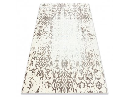 Kremasto-smeđi strukturirani tepih Ornament