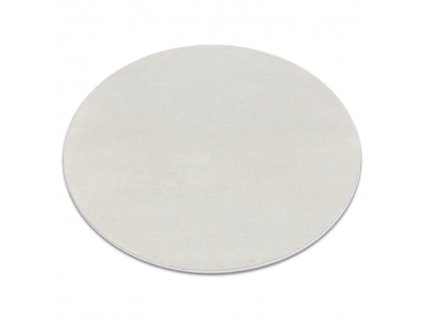 Kremasti okrugli tepih Softy