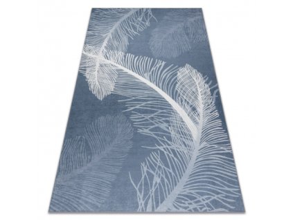 Sivo-plavi pravokutni tepih André