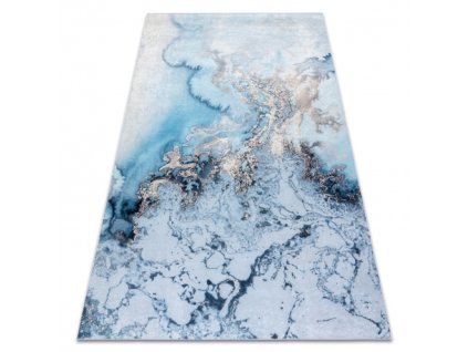 Sivo-plavi pravokutni tepih André