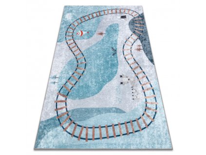 Plavi protuklizni tepih Junior