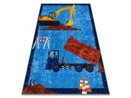 Plavi dječji tepih Junior s protukliznom podlogom