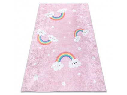 Ružičasti protuklizni tepih Junior