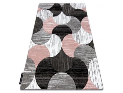 Sivo-ružičasti pravokutni tepih Alter