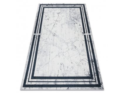 Sivo-bijeli pravokutni tepih André