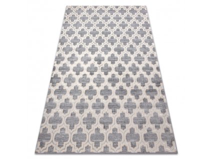 Sivo-kremasti strukturirani tepih Koniczyna