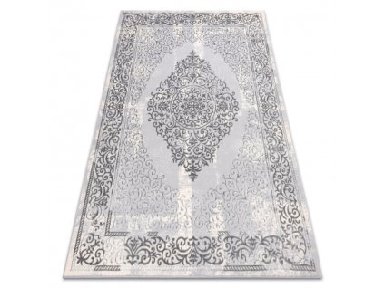 Sivi strukturirani tepih Rozeta
