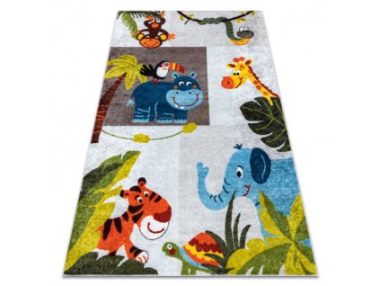 Sivi protuklizni dječji tepih Junior