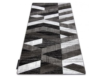 Sivo-crni pravokutni tepih Bax