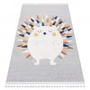 Sivo-bijeli dječji tepih Ježek