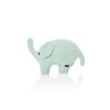 Ručna pletena igračka za djecu Slon - mentol.