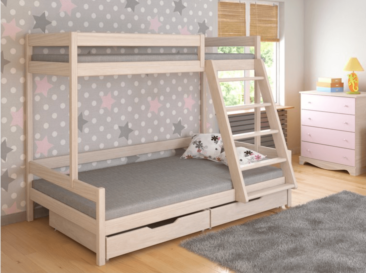 A gyerekek egyszerűen imádják az emeletes ágyakat