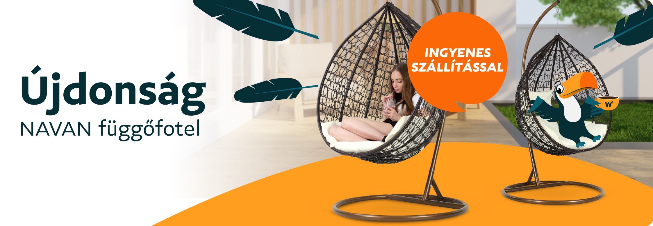 Závesne kreslo NAVAN - Apríl 25