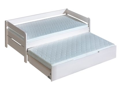 BELLA fa gyerekágy 90x200 vendégággyal - fehér