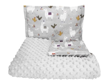 Detská vzorovaná deka + vankúš MINKY