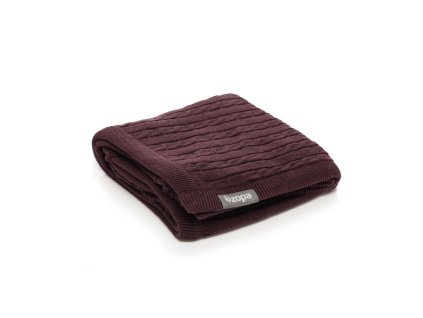 PREMIUM pamut gyerek pléd - bordó