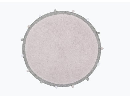 Rózsaszín kerek BUBBLY gyerekszőnyeg 120 cm