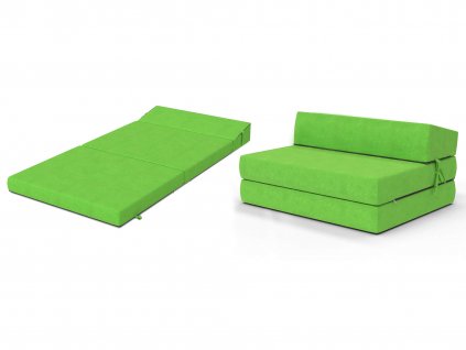 Összehajtható matrac 120x200 - zöld