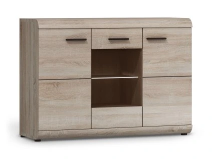 Komód LINK 120 3D - sonoma tölgy