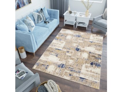 Bézs modern mintás LEO szőnyeg