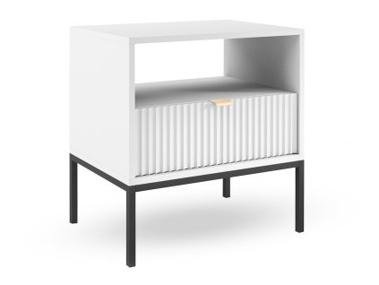 Modern fehér éjjeliszekrény Nova S54