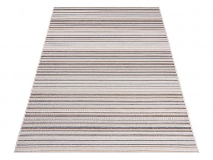 Bézs csíkos modern TROPO szőnyeg