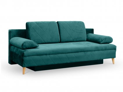 GRANDIA kihúzható kanapéágy - smaragdzöld