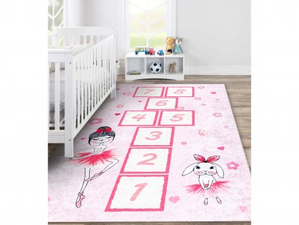 Rózsaszín BALLERINA csúszásgátlós szőnyeg
