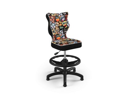 PETIT ergonomikus mintás gyerek forgószék állatkás mintával